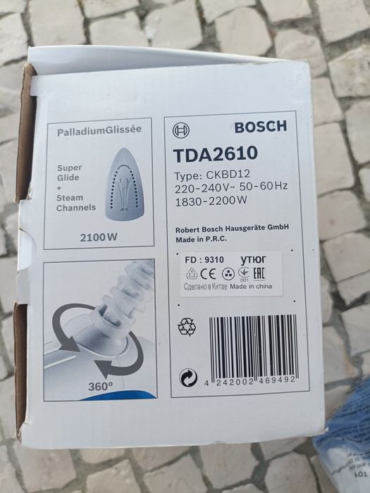 Ferro de engomar 2100 watts Bosch