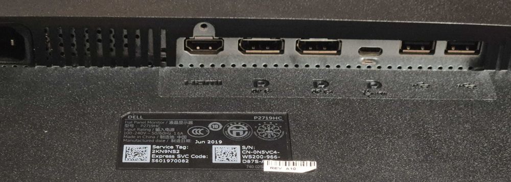 Monitor IPS Dell P2719HC