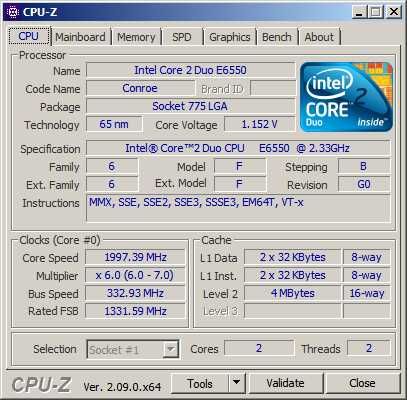 Zestaw Intel Core 2 Duo E6550 + chłodzenie