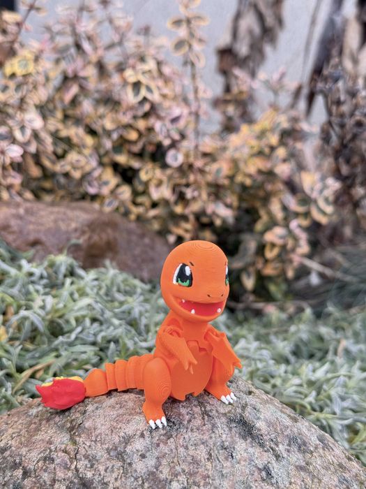 Charmander 3D – uroczy Pokémon | ruchoma figurka | ognisty wojownik