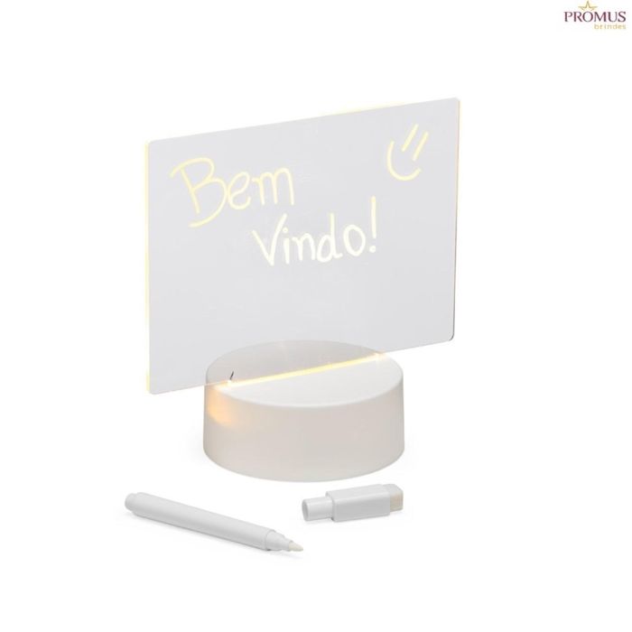 Quadro LED de Mesa para Escrever – Personalizável