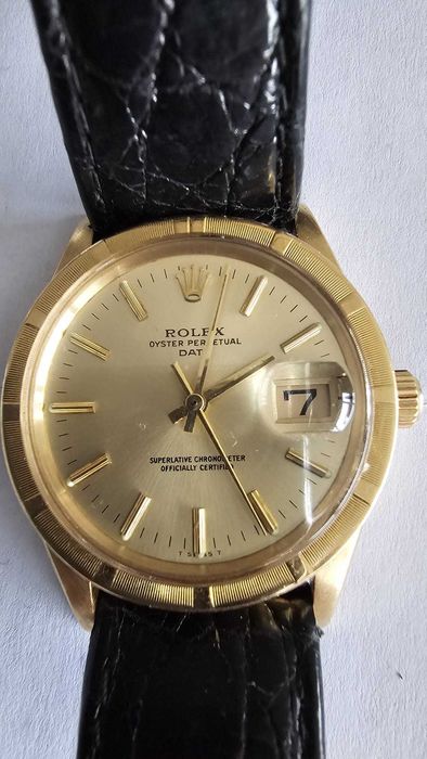 Rolex, Oyster Perptual Date, automatic, zloto 18K, Rewizja full 2026 gwarancja 2027