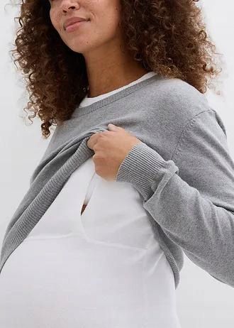 B.P.C komplet 2-części top+sweter ciążowy r.48/50