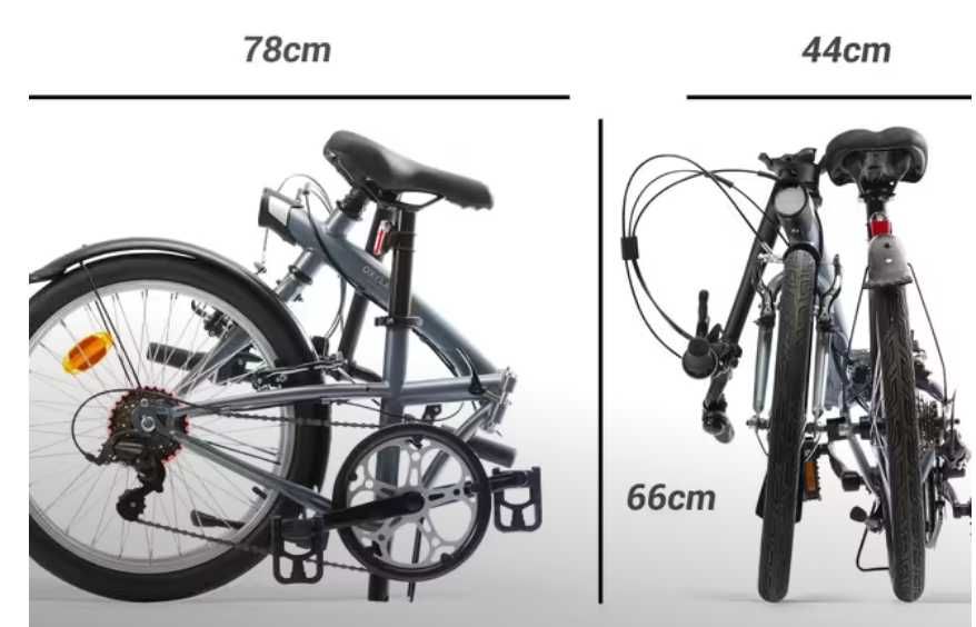 2 Bicicletas Dobráveis BTWIN Fold 120 Cinzento – Excelente Estado