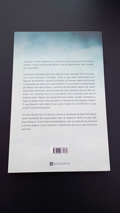 Livro "Foi sem querer que te quis" de Raul Minh´alma