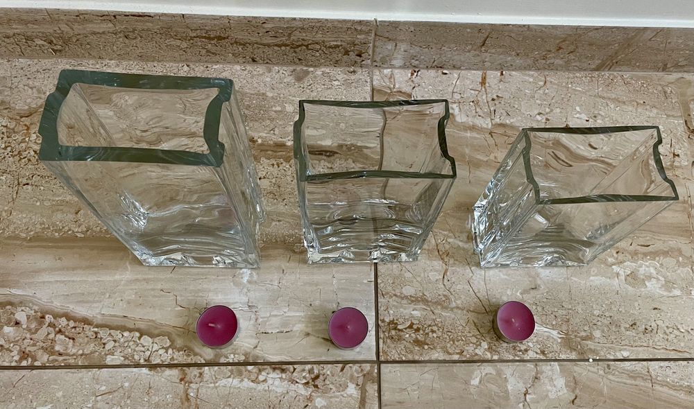 Conjunto de 3 jarras de cristal433224984235888642