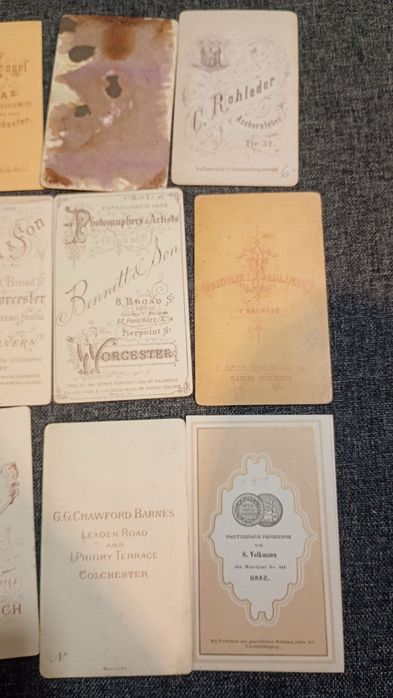 Stare zdjęcia do 1900 r. 22 szt.