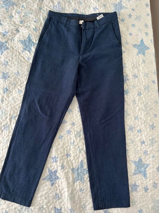 Calças azuis escuras formais