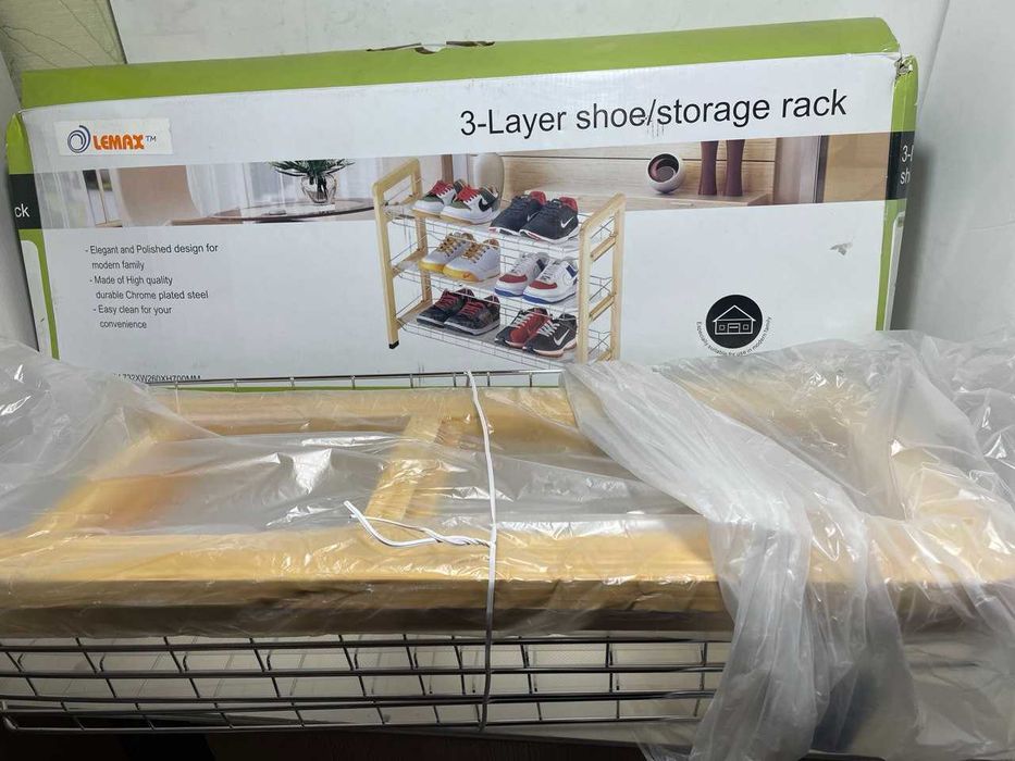 Підставка під взуття 3-х ярусна LEMAX 732x260x700 mm нова