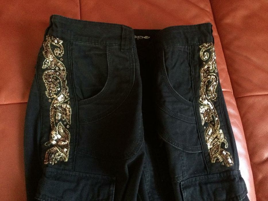 Стильные брюки Calliope, вышивка, бисер