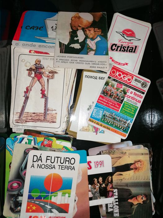 Calendários de bolso antigos décadas de 80 e 90