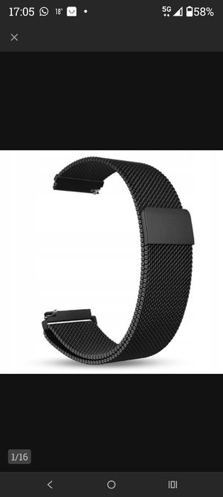 Bransoleta magnetyczna do zegarka 20mm Nowe 3szt