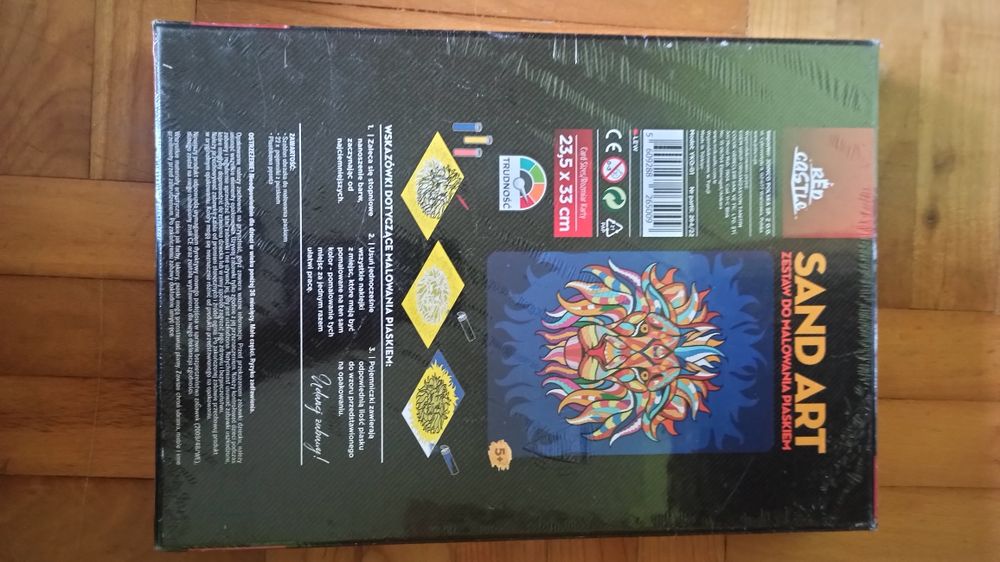 Zestaw do malowania piaskiem-glowa tygrysa