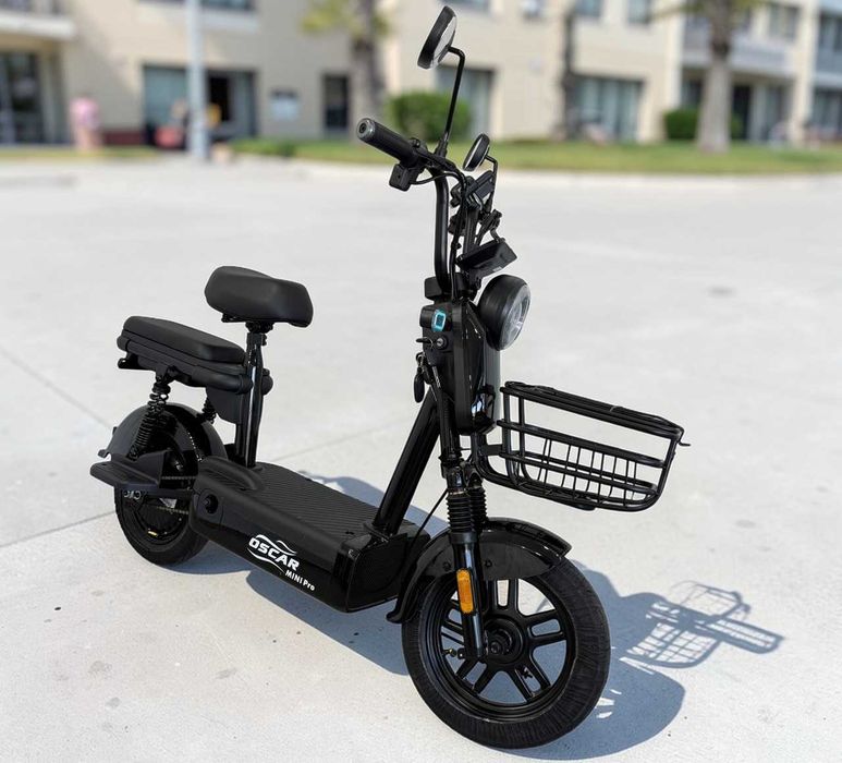 Електроскутер Oscar Mini PRO 450W 48V 12Ah чорний для міста