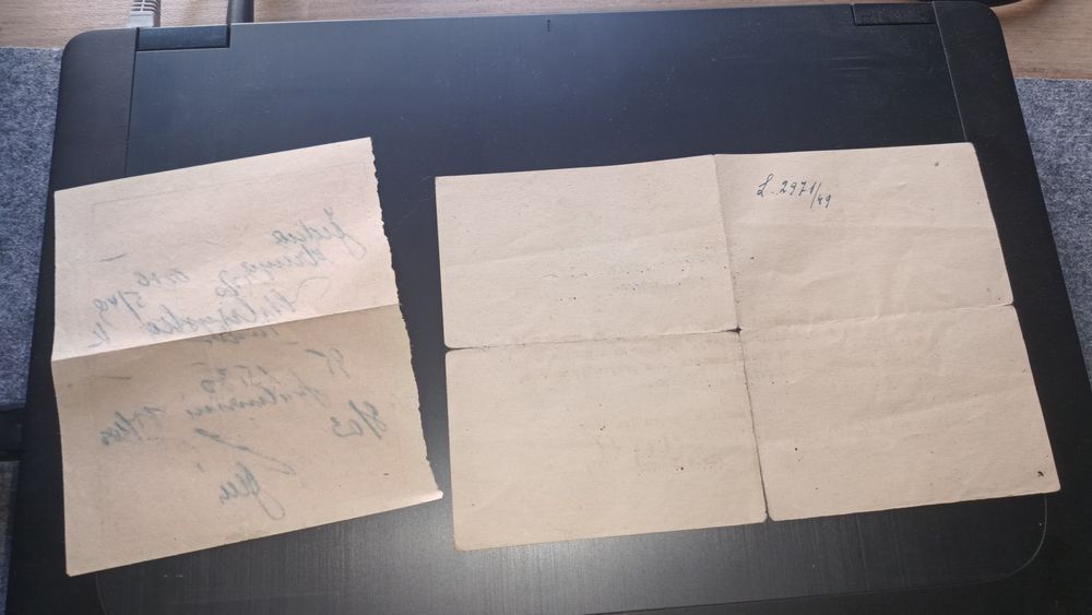 Blankiet biletowy PRL 1953, kuratorium okręgu szkolnego w Krakowie