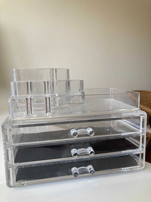 Caixa organizadora de bijuteria (2 módulos em 1)