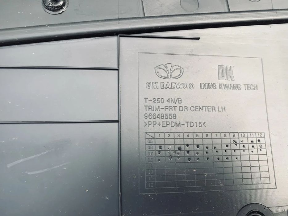 Карта дверей передня ліва Chevrolet Aveo T250