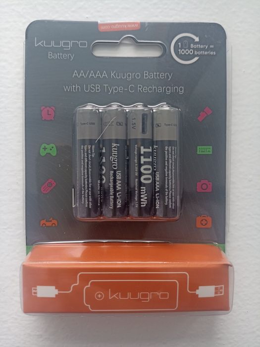 Акумулятор батарейка ААА 1.5V 1100mAh НОВІ