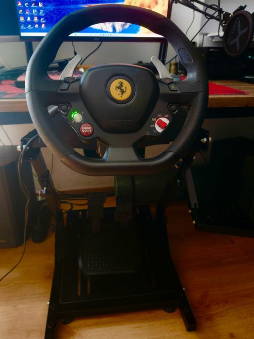 Kierownica thrustmaster t80 ferrari edition 488gtb + stojak regulowany vevor XBOX360