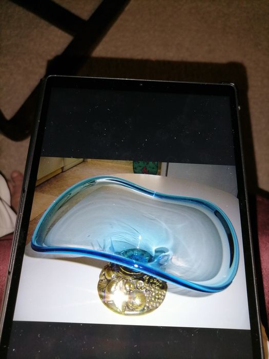 Fruit bowl with stand featuring embossed fruit design435563604696770562
