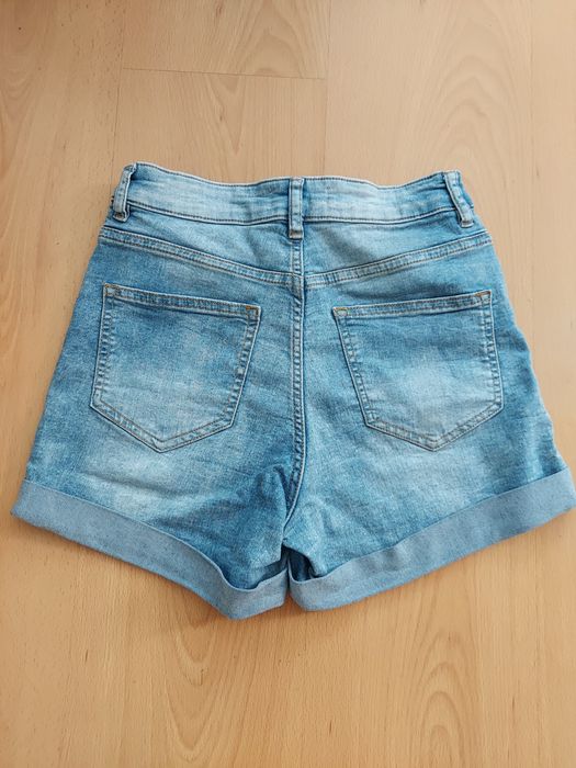 Szorty dżinsowe H&M roz.36 S , krótkie spodenki, laicra