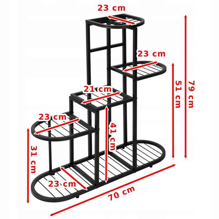 Kwietnik Metalowy Stojak Na Kwiaty Rośliny Stojący Industrialny