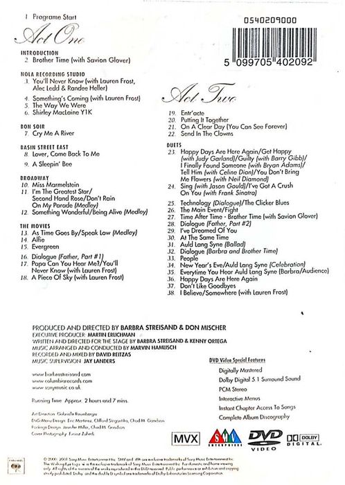 DVD Barbra Streisand - Timeless