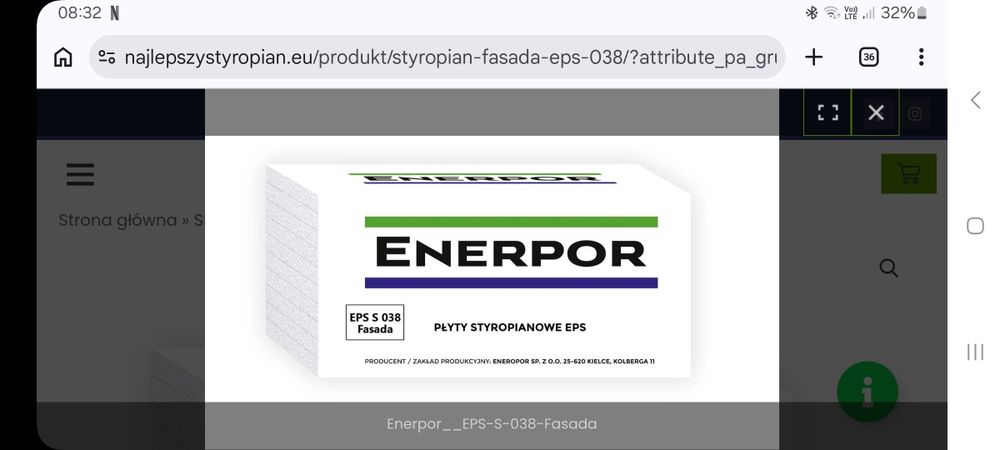 Styropian biały 20cm lambda 0.038