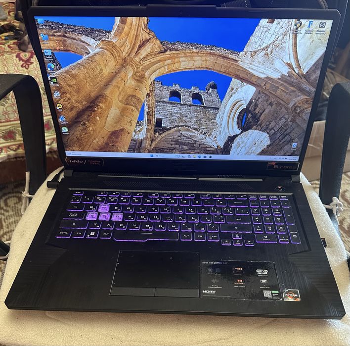 Asus TUF Gaming A17 144Гц Ryzen 5 4600H/DDR4 16GB/GTX 1650 4GB/SSD512