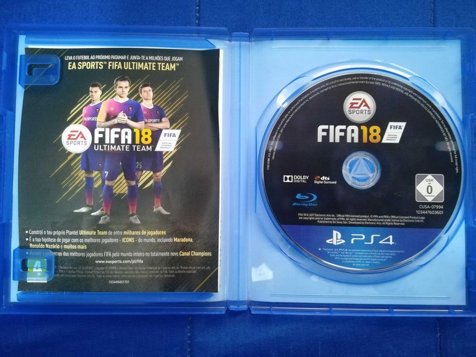 PACK de JOGOS Ps4 - Grand Theft Auto V - Gran Turismo Sport e Fifa 18!