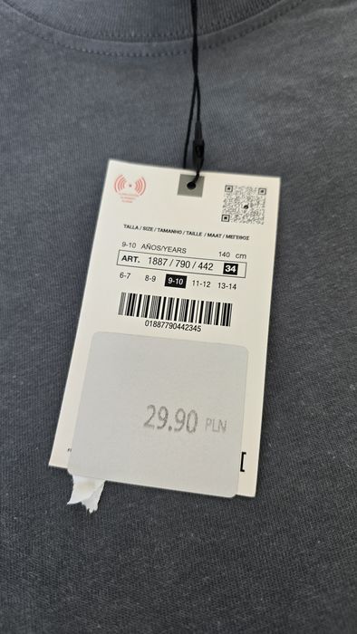 ZARA NOWA bluzka basic dla chłopca r. 140