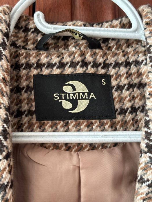 Пальто в клітинку жіноче, розмір 5, демісезон