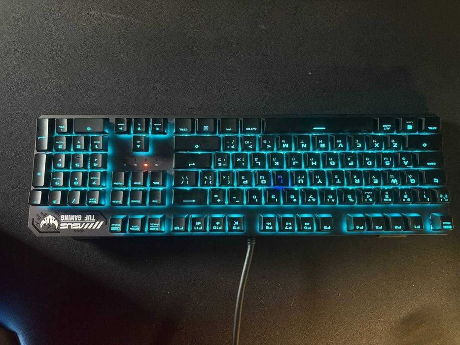 Клавіатура дротова Asus TUF Gaming K3 Kailh USB Black UKR