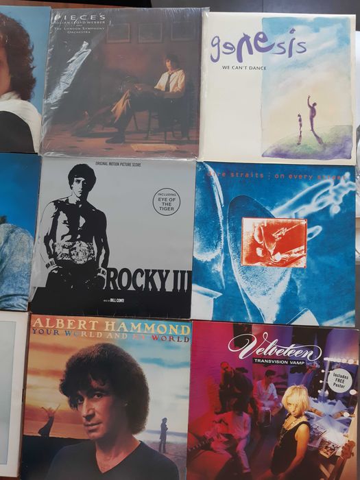 Discos LP de vinil antigos em bom estado