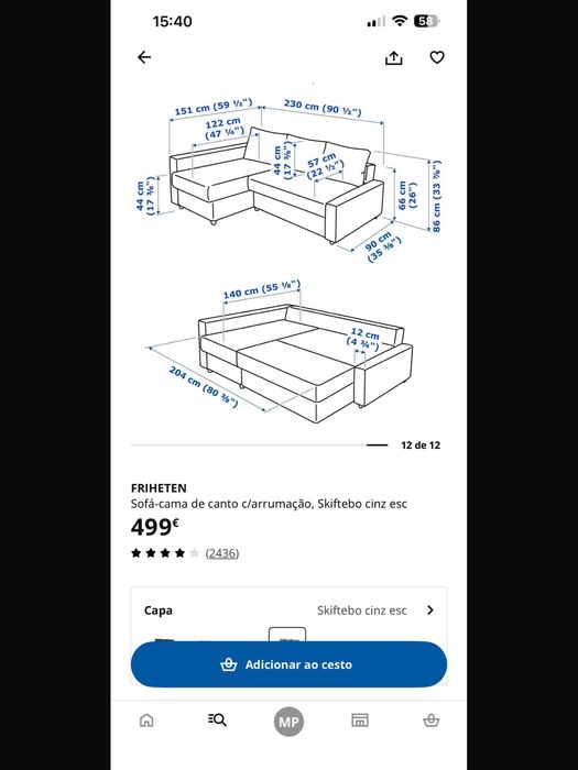 Sofa-cama / Chaise longue