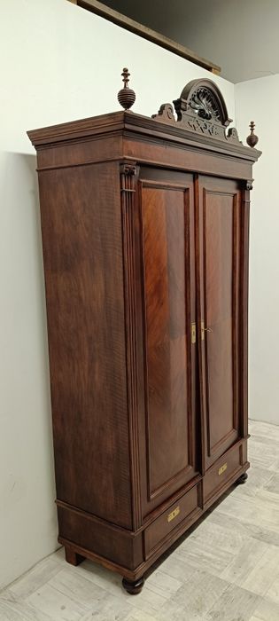 szafa mieszczańska drewniana eklektyczna stara koniec XIXw