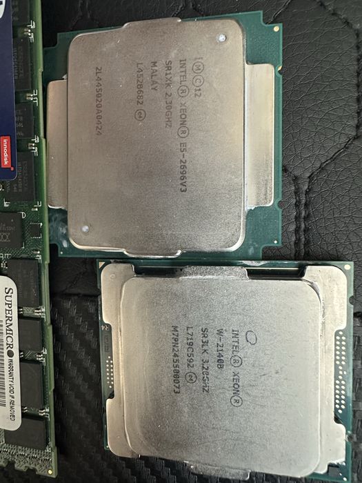 Память 16гб DDR3,  4гб дддр4, процессоры Xeon 3.7, 2.3
