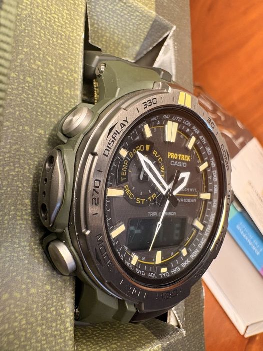 Casio Pro Trek PRW 6000 sg-3 (original) military годинник  Protrek Garmin