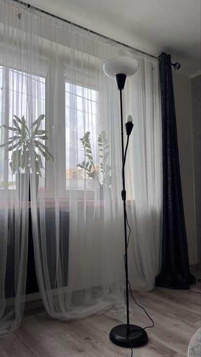 Lampa podłogowa/do czytania, czarny/biały Ikea