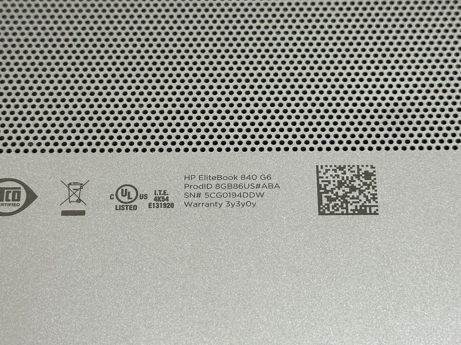 HP EliteBook 840 G6 i5-8365U 16GB RAM 256GB SSD тачскрін