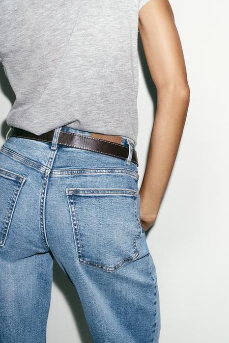 Jeans Z1975 Culotte Cintura Subida com Cinto (Novas N.42)