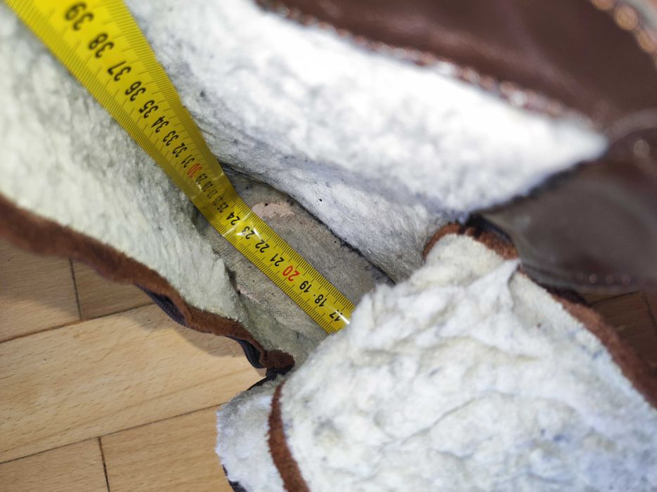 Buty botki brązowe nr 39 skórzane PIMO