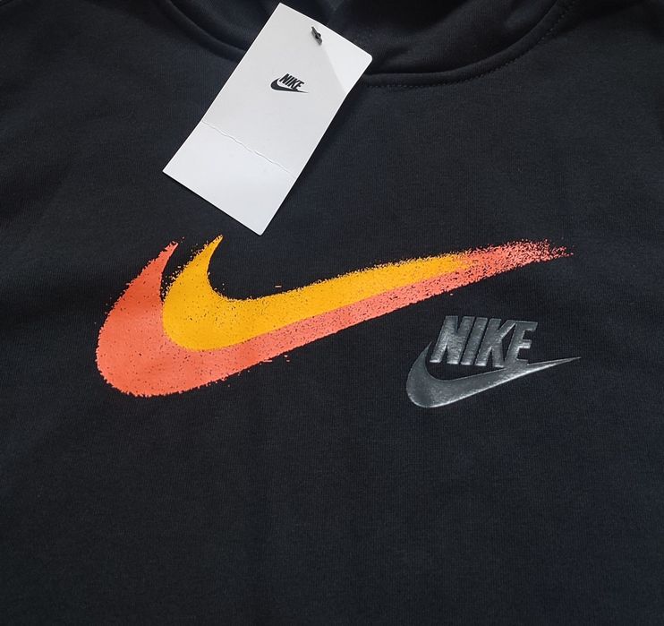 Худі Nike NSW double Swoosh black big logo (Розмір S)