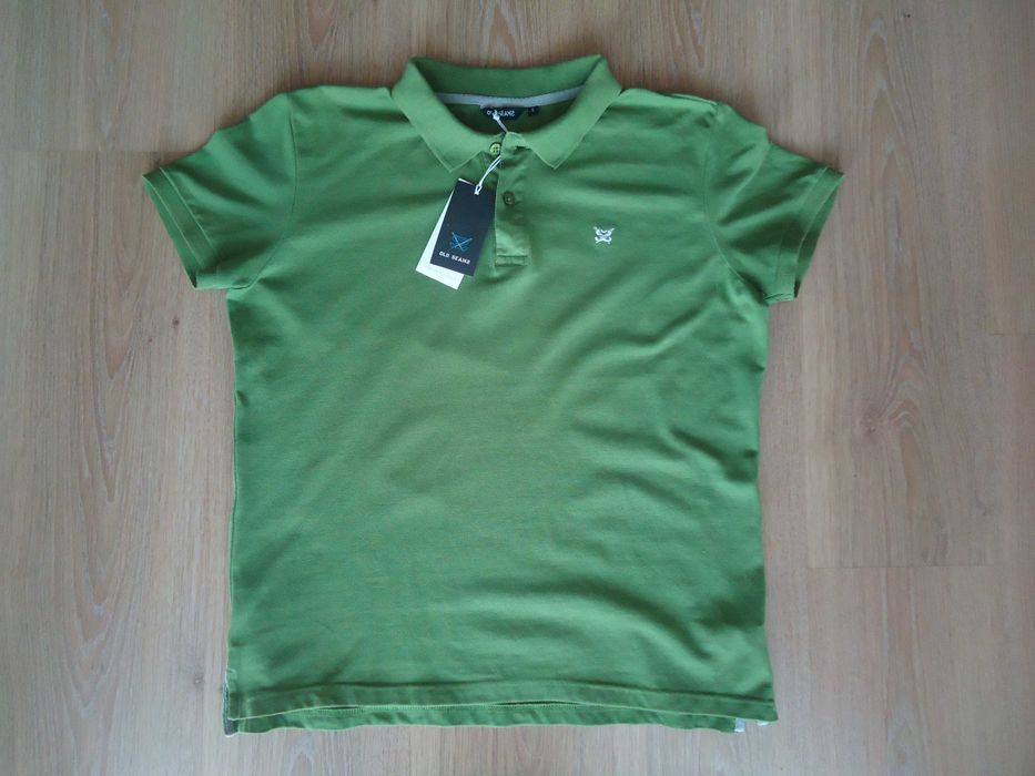 Мужская фирменная новая футболка, поло, размер 44, 100% коттон, дёшево