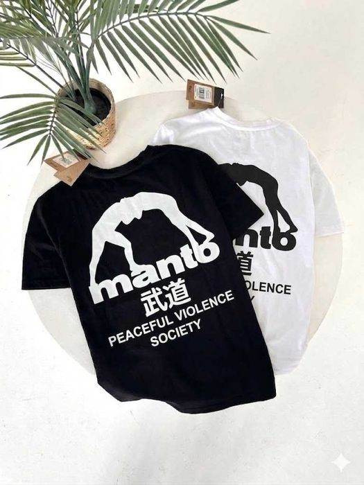 Новая Футболка MANTO Big Logo — Gym Принт МАНТО — Cotton 100%