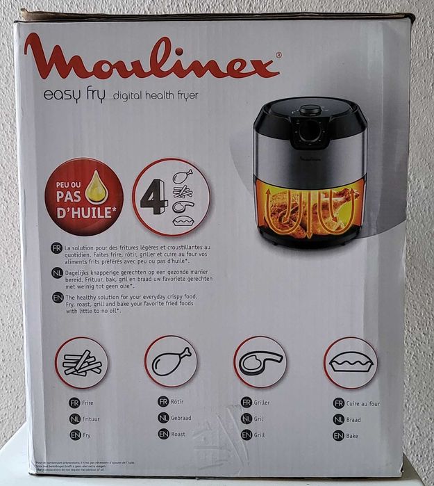 Fritadeira sem Óleo Air Fryer Moulinex EZ201D10 (4.2 L - Inox)