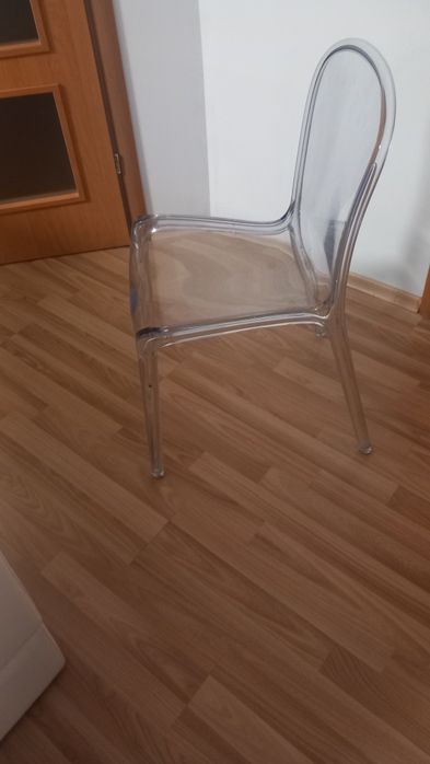 Krzeslo transparentne 2 szt polecam