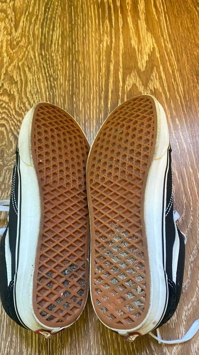 Кеди Vans Old Skool оригінал 43 розмір (28 см) Чорні Позняки Самовивіз