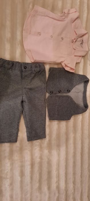 Kpl. Spodnie+koszula+kamizelka roz. 74 PRIMARK