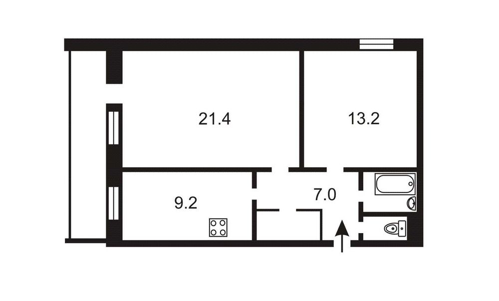 2-кімнатна квартира за адресою бульвар Дружби Народів (площа 57,5 м²) - Atlanta.ua - фото 14